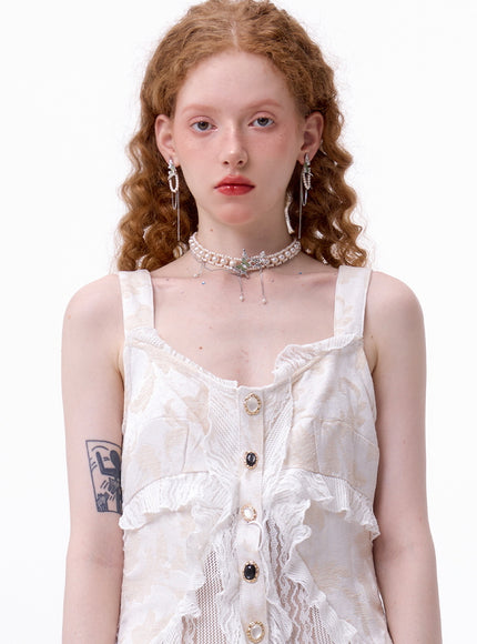 Emerald Butterfly Pearl Choker