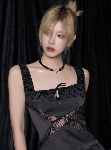 Stellar Pearl Beaded Choker