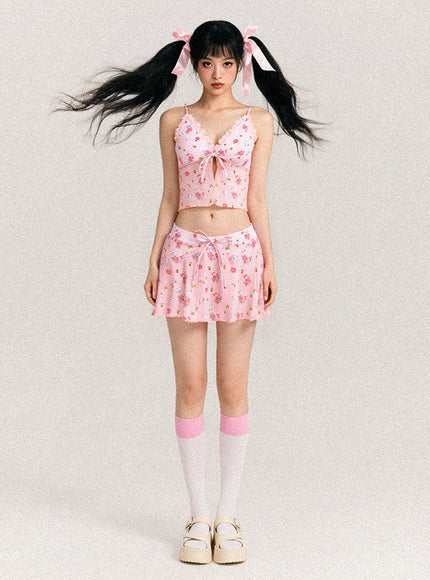 Ballet Strawberry Bikini Set
