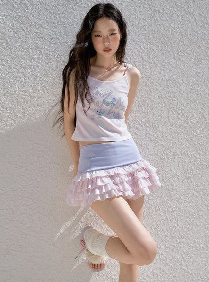 Layered Ruffle Skirt