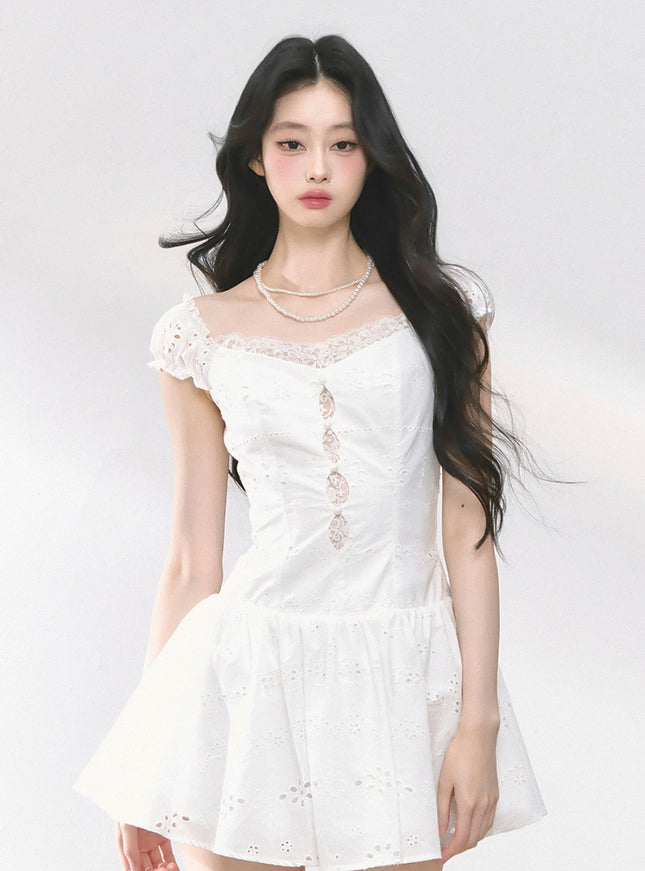 Milkwhite Charm Dress