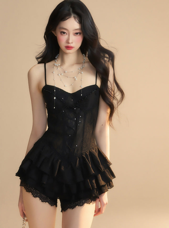 Angel's Corset Dress - Black