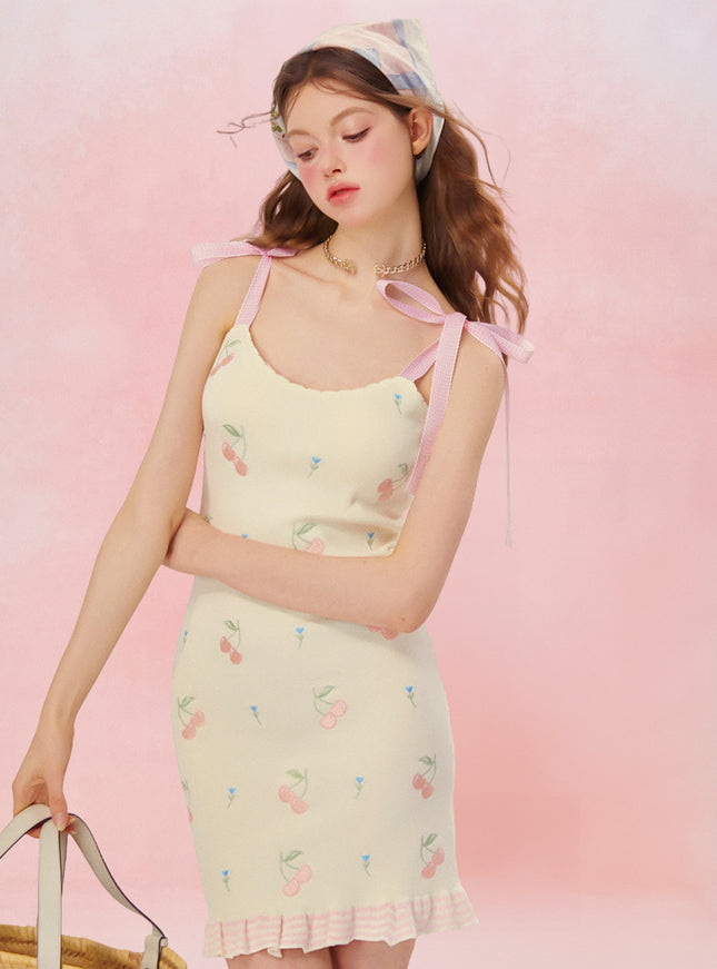 Berry Sweet Ribbon Dress