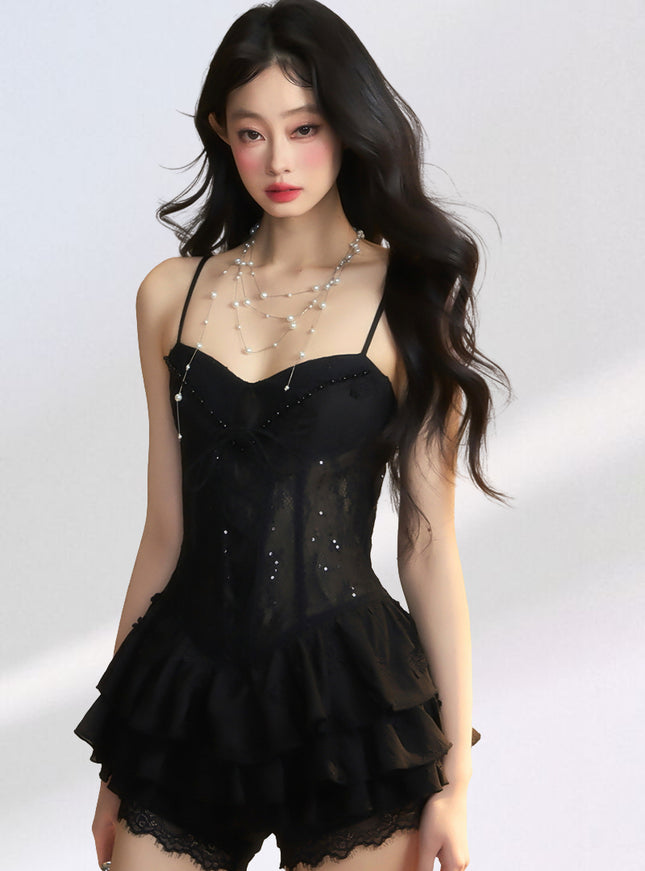 Angel's Corset Dress - Black