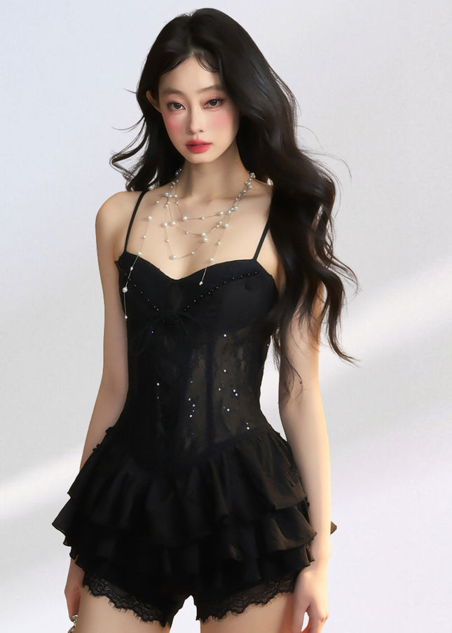 Angel's Corset Dress - Black