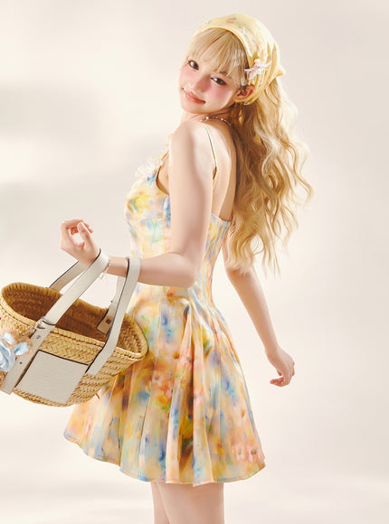 Fairy Bloom Watercolor Dress