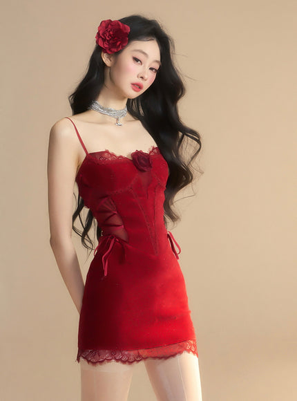 Nocturne Kiss Dress - Red