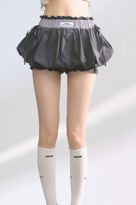 Bubble Pop Pants Skirt - Dark Gray