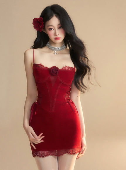 Nocturne Kiss Dress - Red