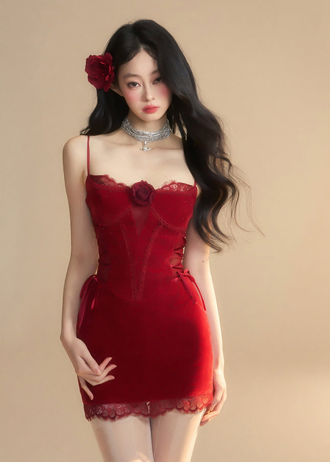 Nocturne Kiss Dress - Red