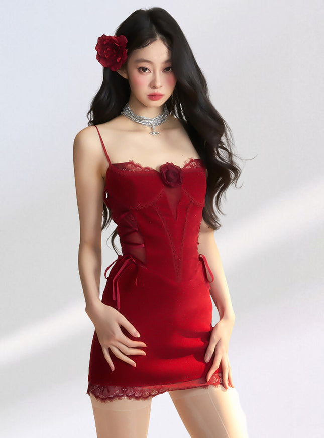 Nocturne Kiss Dress - Red