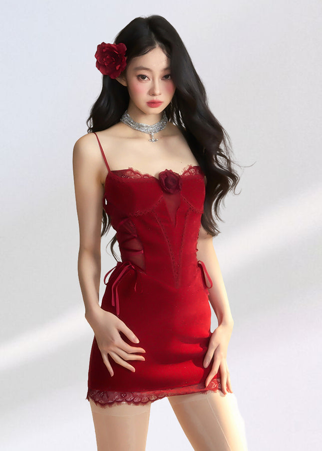 Nocturne Kiss Dress - Red