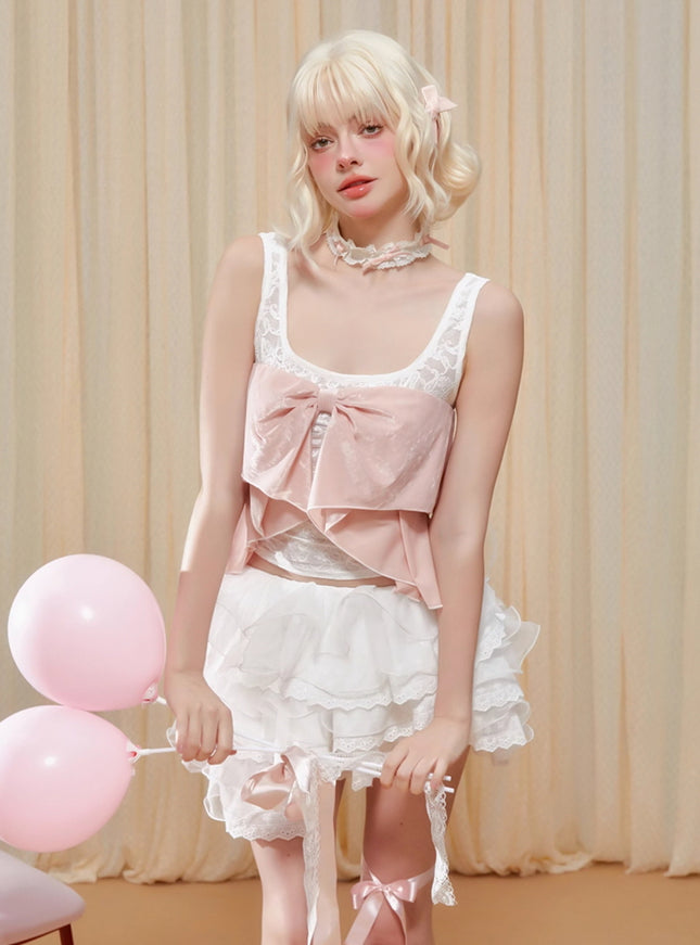 Velvet Bloom Layered Top