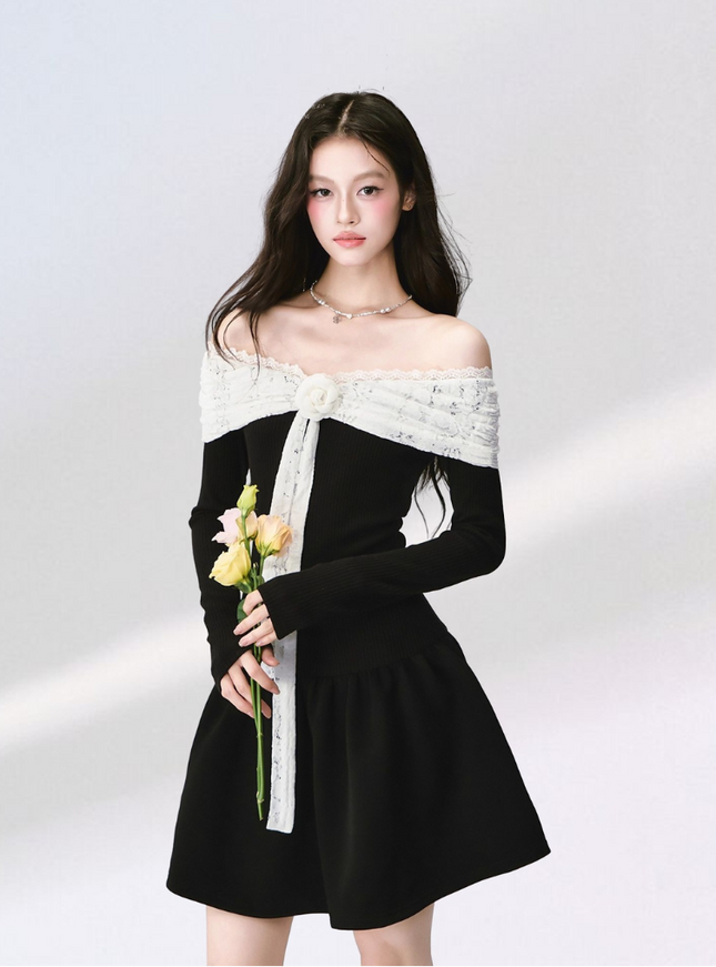 Noir Rose Black Dress