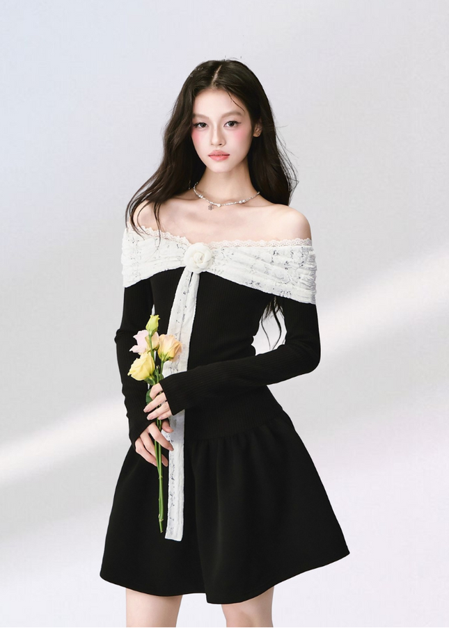 Noir Rose Black Dress