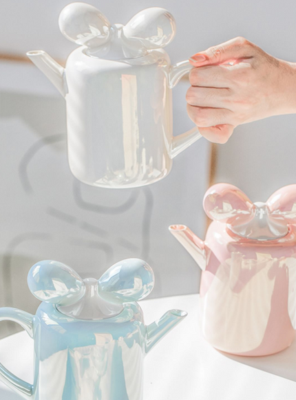 Floral Ceramic Teapot & Cup Set