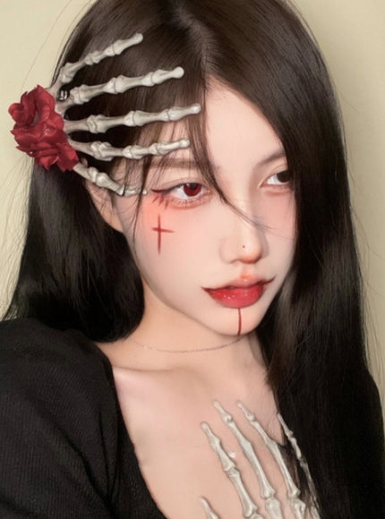 Bone Bloom Hair Clip