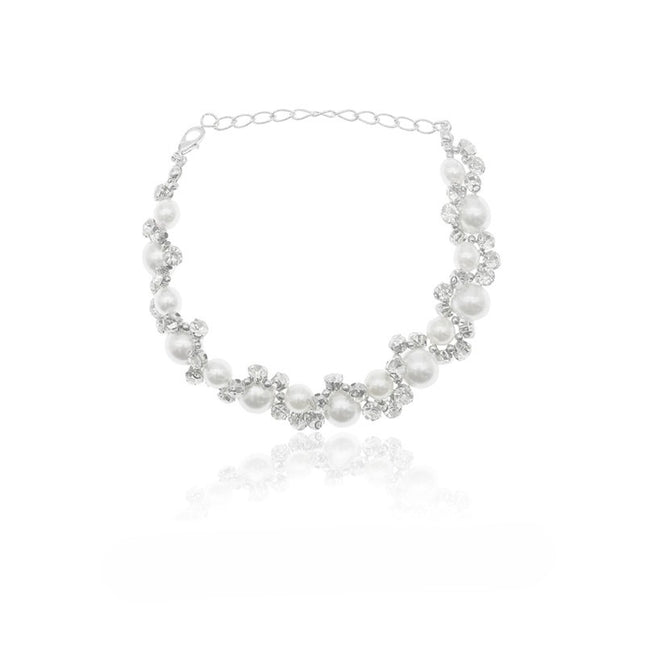 Dewdrop Pearl Charm Bracelet