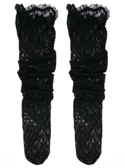Lace Veil Overknee Socks