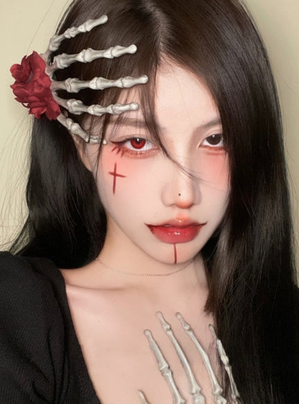 Bone Bloom Hair Clip