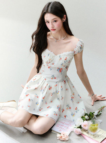 Floral Corset Mini Dress