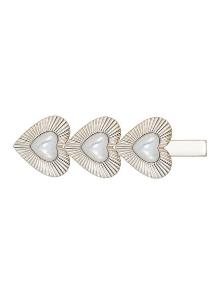 Lueur Heart Shell Hair Clips