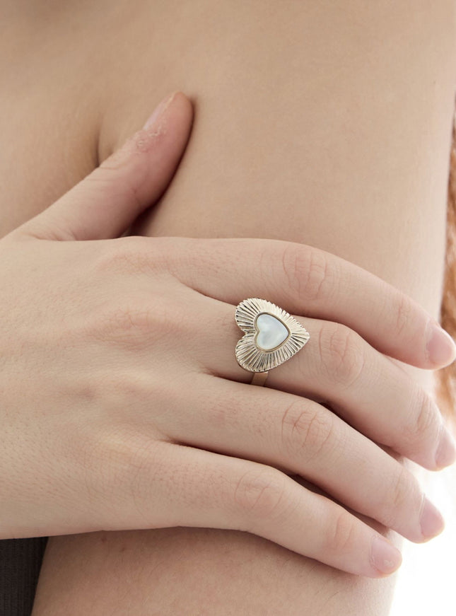Lueur Heart Open Ring