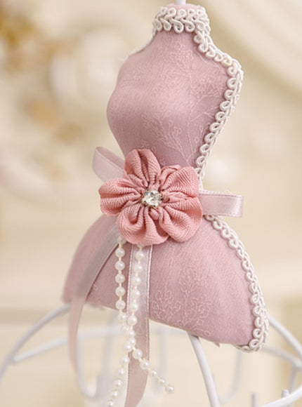 Ribbon Dress Mannequin Jewelry Stand