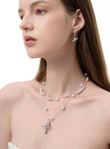 Nova Pearl Layered Necklace