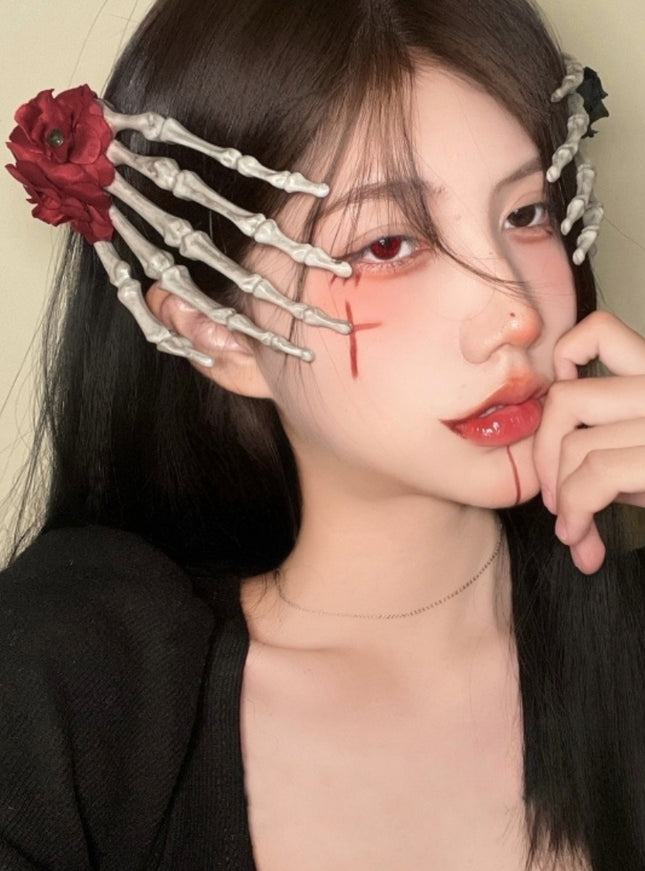 Bone Bloom Hair Clip