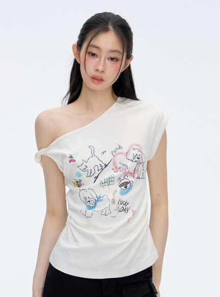 Lucky Day Graphic Top