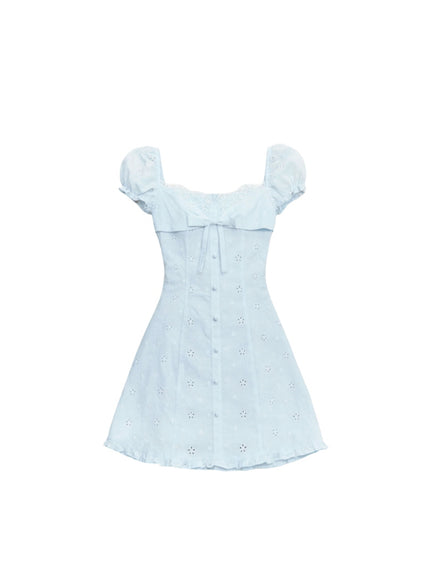 Bluebell Romance Lace Mini Dress