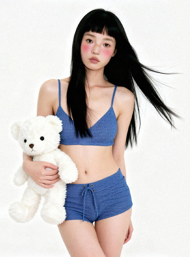 Blue Kitsch Swimwear