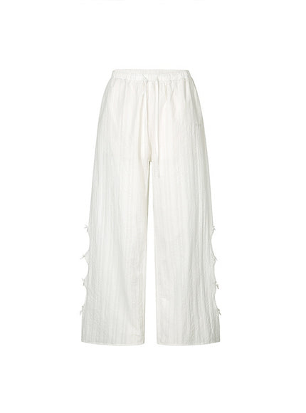 Soft Muse Ruffle White Blouse Set