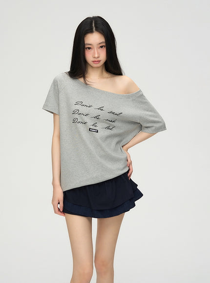 Casual Edge Off-Shoulder Tee