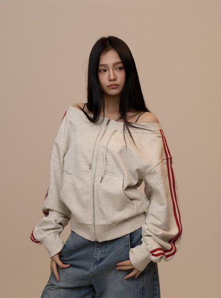 Soft Rush Zip Hoodie - Oatmeal