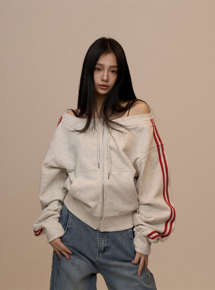 Soft Rush Zip Hoodie - Oatmeal