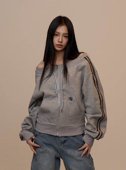 Soft Rush Zip Hoodie - Gray
