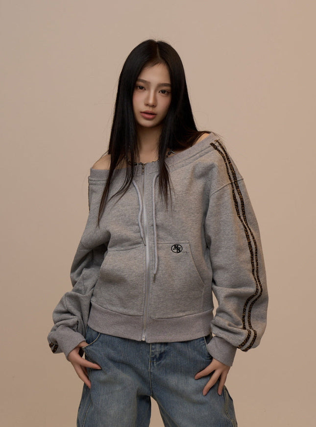 Soft Rush Zip Hoodie - Gray