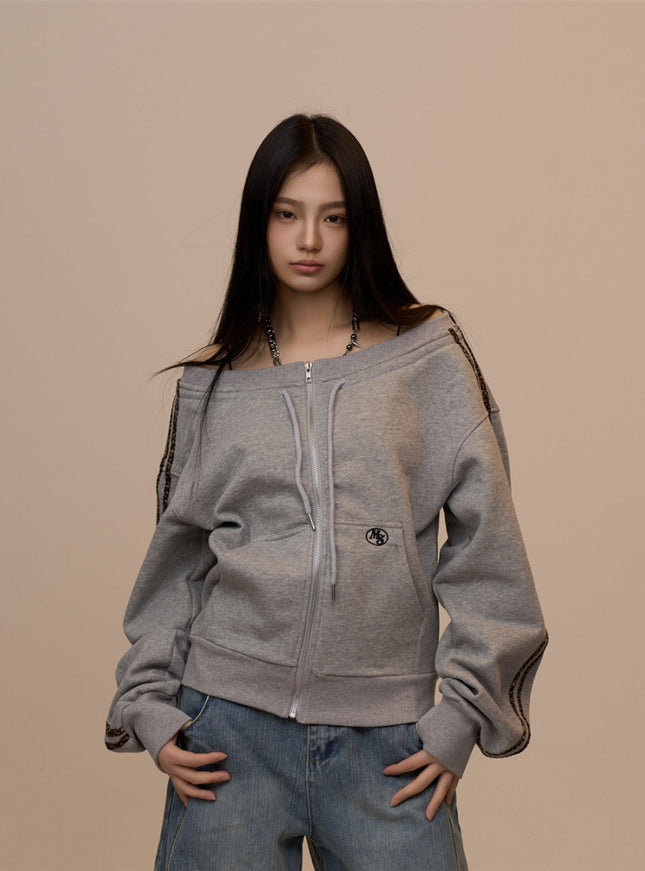 Soft Rush Zip Hoodie - Gray
