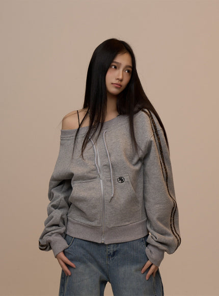 Soft Rush Zip Hoodie - Gray