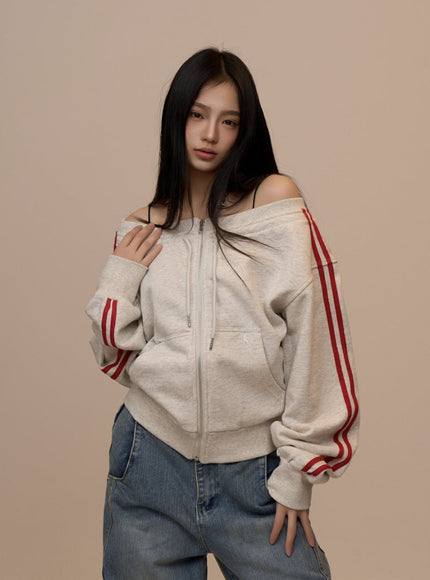 Soft Rush Zip Hoodie - Oatmeal