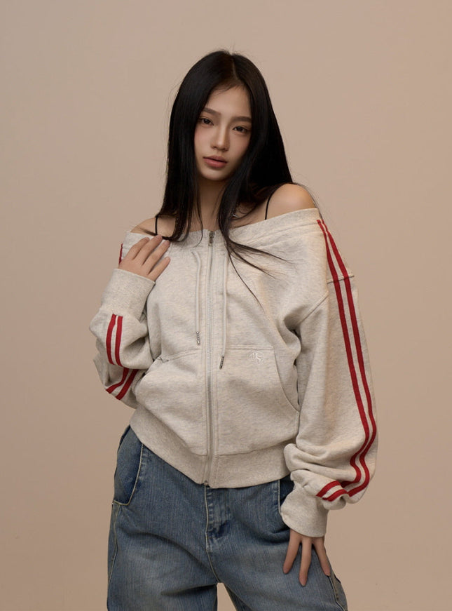 Soft Rush Zip Hoodie - Oatmeal