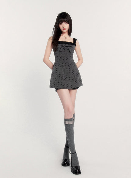 LUNE Dot Ribbon Dress