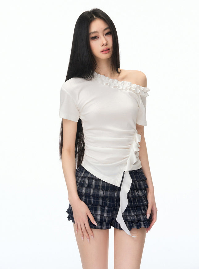 Ethereal Luna Line Frill Top