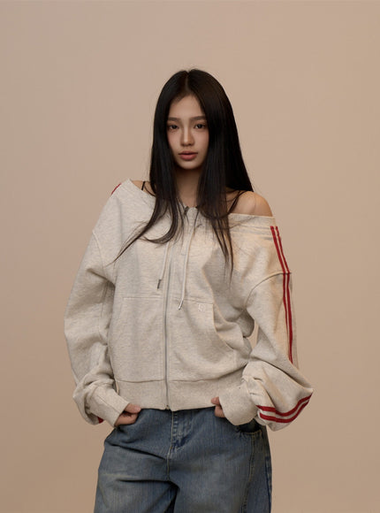 Soft Rush Zip Hoodie - Oatmeal