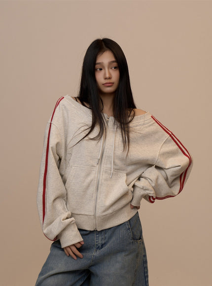 Soft Rush Zip Hoodie - Oatmeal