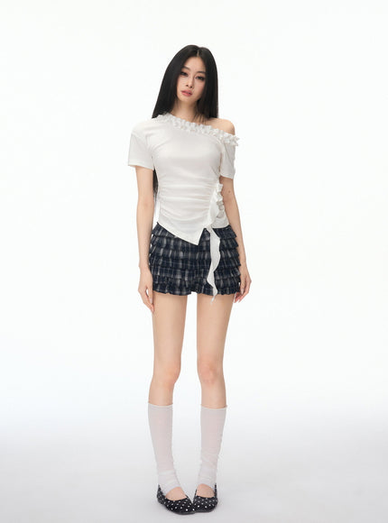 Ethereal Luna Line Frill Top