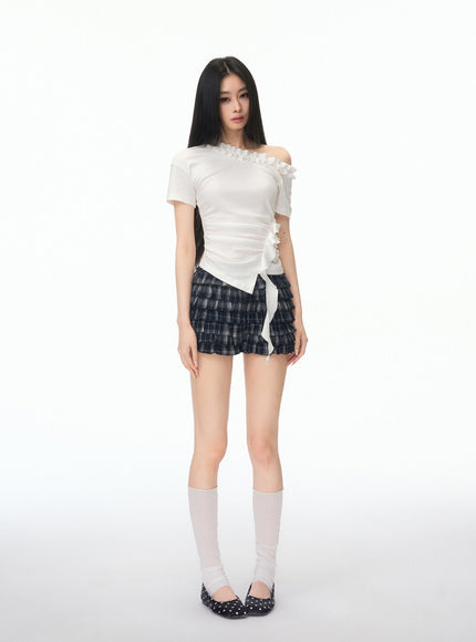 Ethereal Luna Line Frill Top