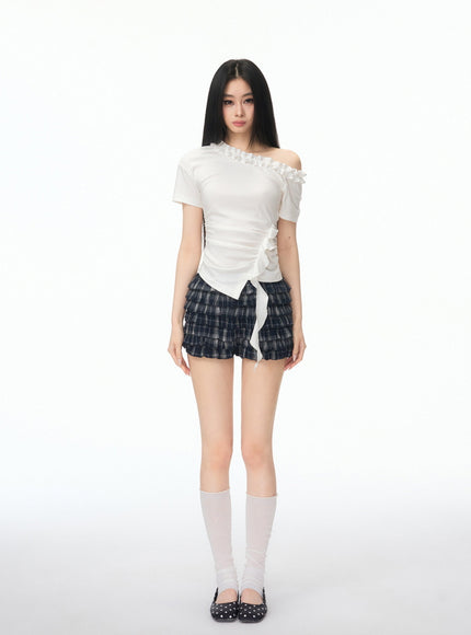 Ethereal Luna Line Frill Top